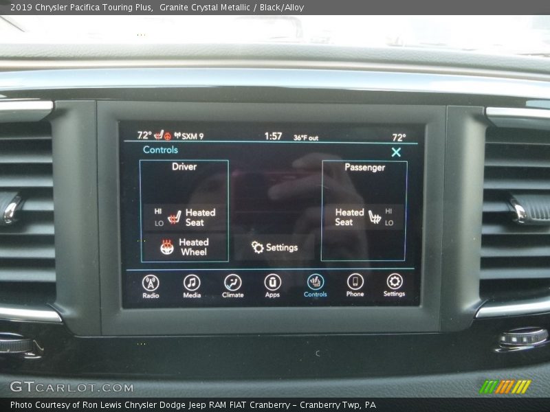 Granite Crystal Metallic / Black/Alloy 2019 Chrysler Pacifica Touring Plus