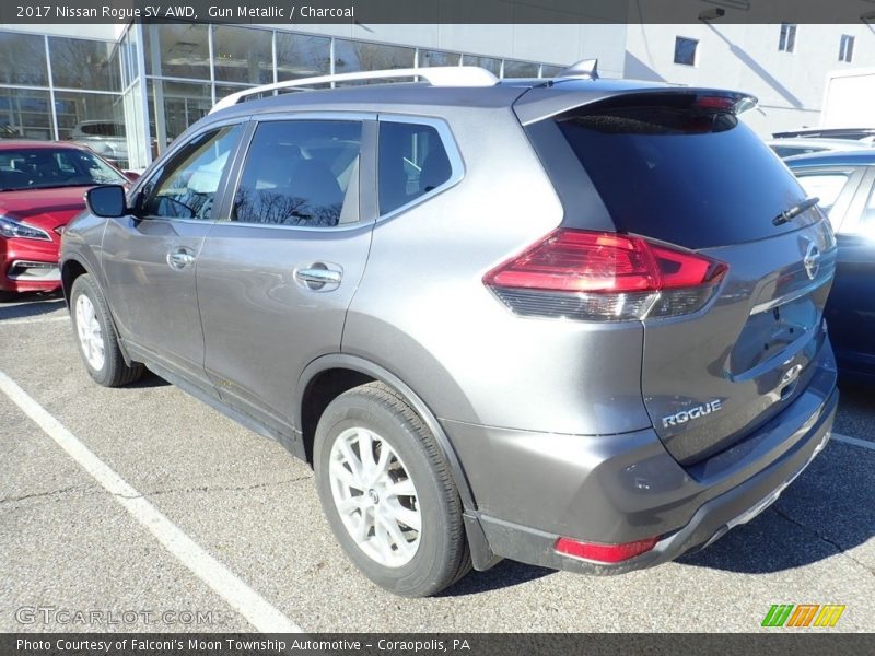 Gun Metallic / Charcoal 2017 Nissan Rogue SV AWD