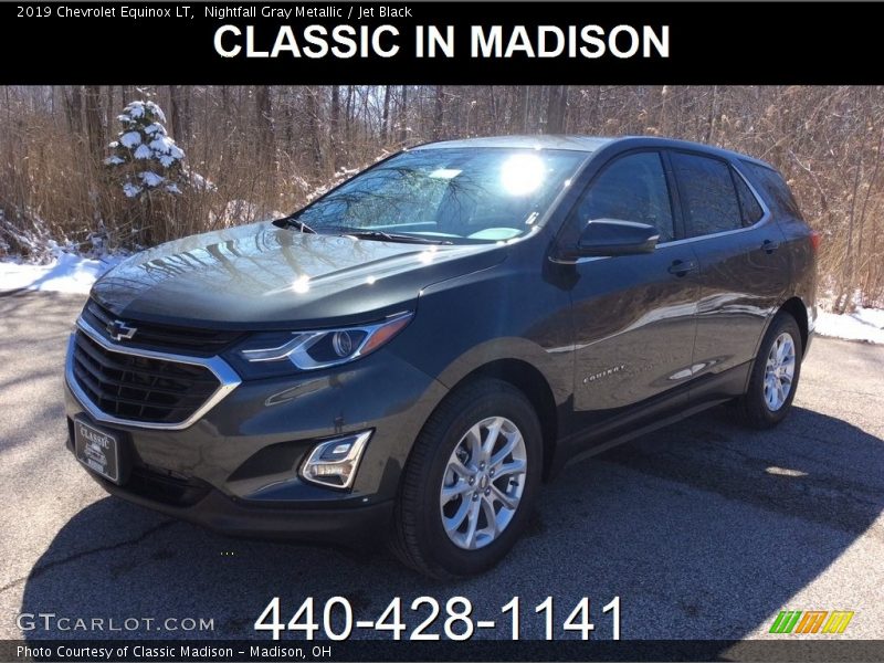 Nightfall Gray Metallic / Jet Black 2019 Chevrolet Equinox LT