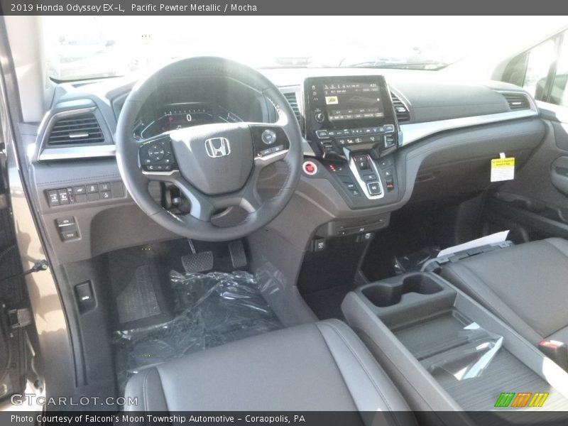 Pacific Pewter Metallic / Mocha 2019 Honda Odyssey EX-L