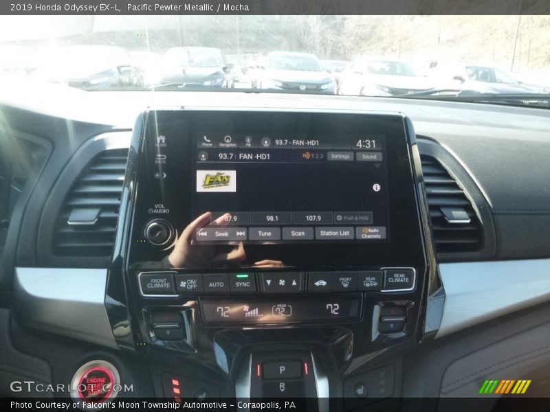 Pacific Pewter Metallic / Mocha 2019 Honda Odyssey EX-L