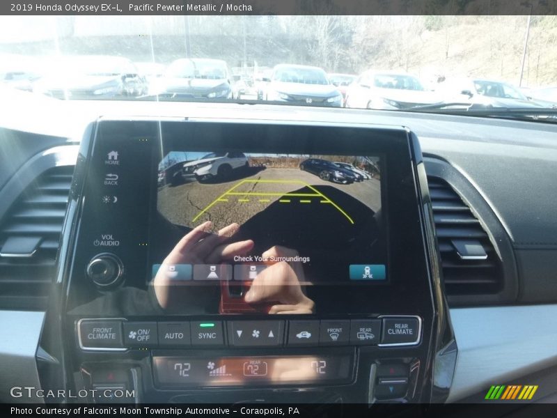 Pacific Pewter Metallic / Mocha 2019 Honda Odyssey EX-L