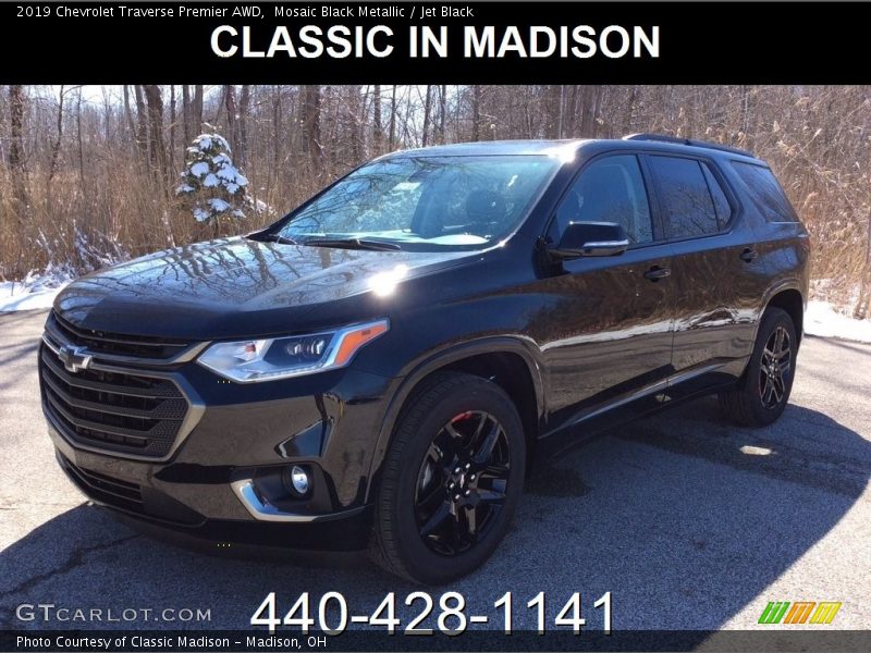 Mosaic Black Metallic / Jet Black 2019 Chevrolet Traverse Premier AWD