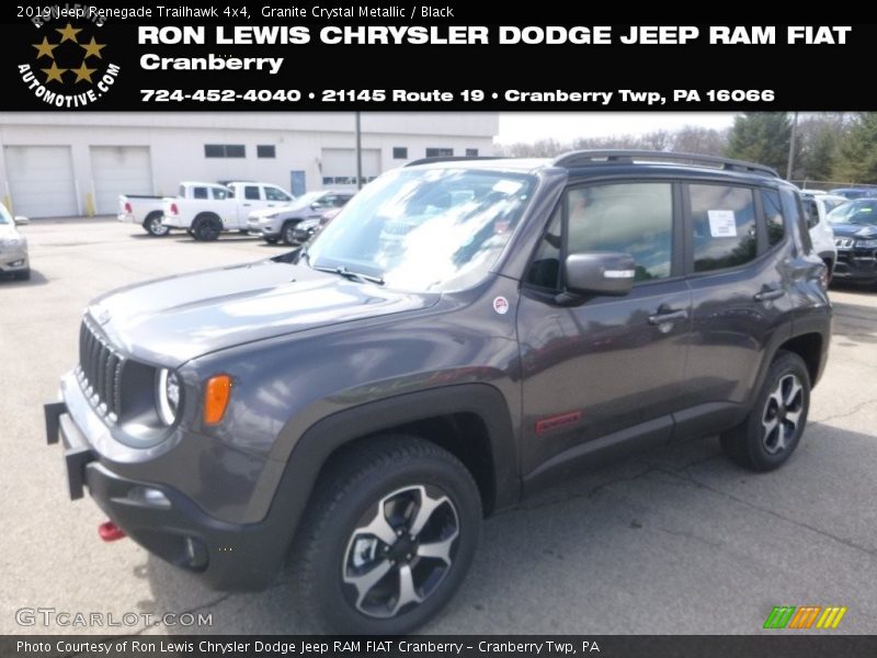 Granite Crystal Metallic / Black 2019 Jeep Renegade Trailhawk 4x4