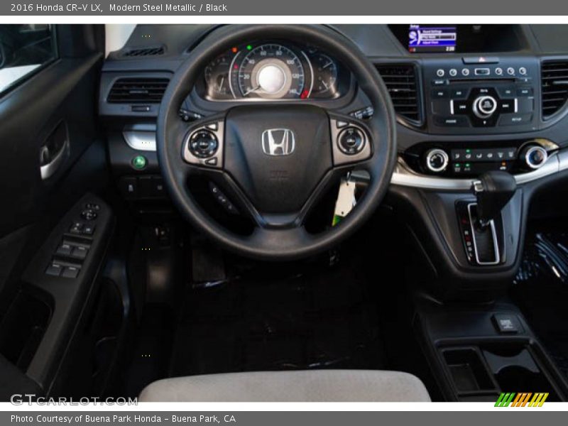 Modern Steel Metallic / Black 2016 Honda CR-V LX