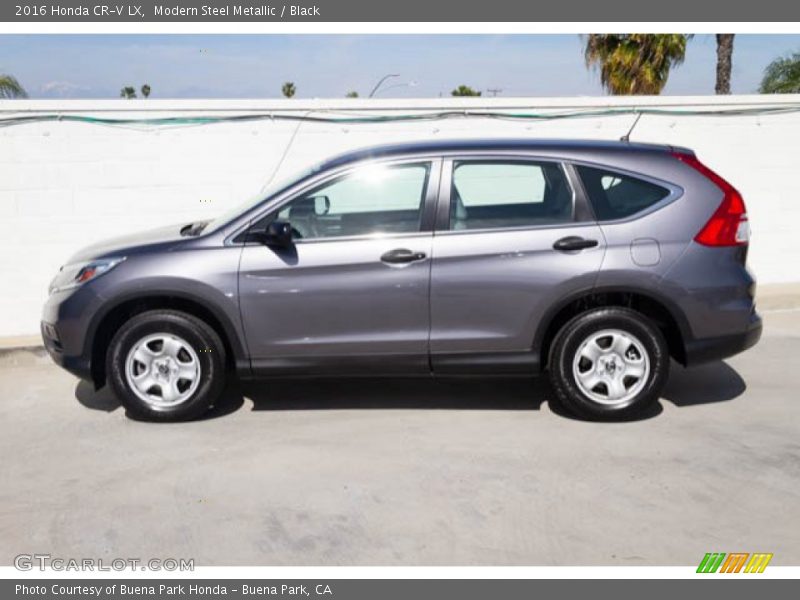 Modern Steel Metallic / Black 2016 Honda CR-V LX