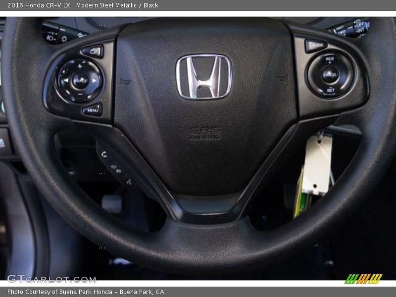 Modern Steel Metallic / Black 2016 Honda CR-V LX