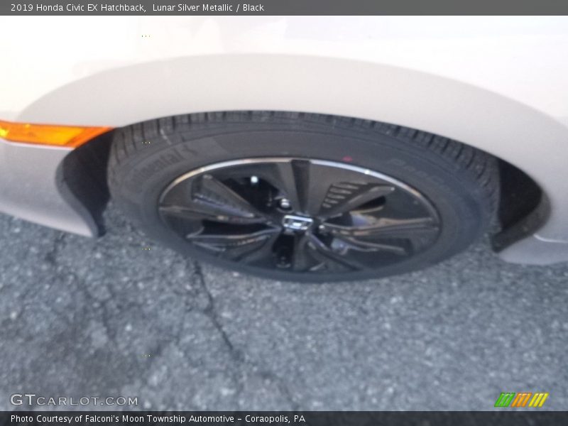 Lunar Silver Metallic / Black 2019 Honda Civic EX Hatchback