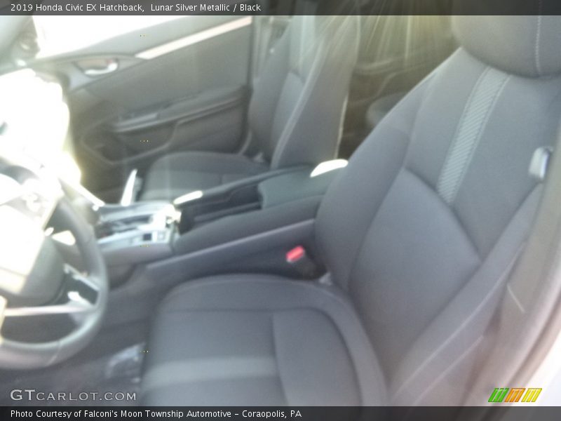 Lunar Silver Metallic / Black 2019 Honda Civic EX Hatchback