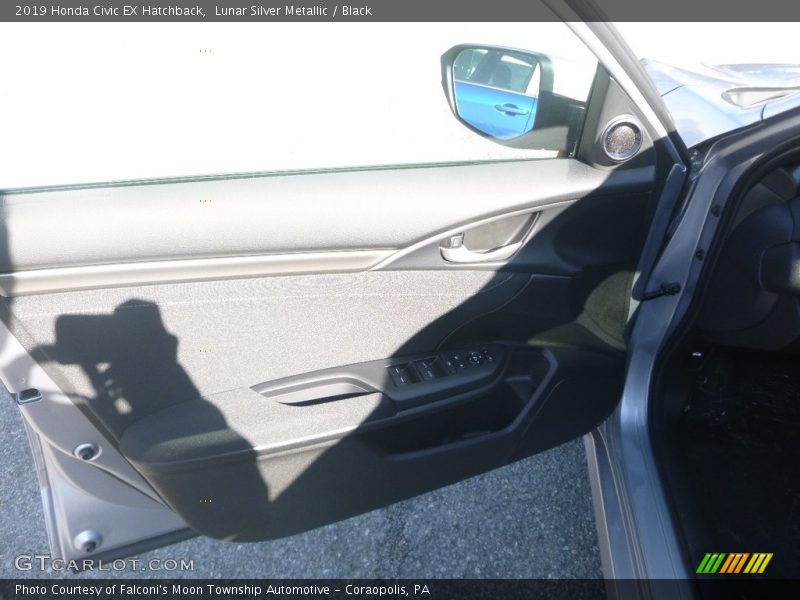 Lunar Silver Metallic / Black 2019 Honda Civic EX Hatchback