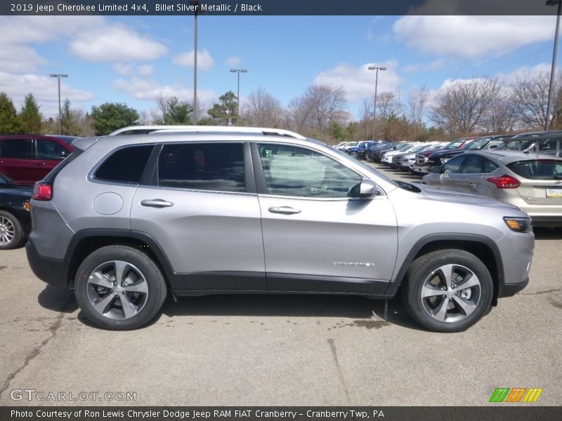 Billet Silver Metallic / Black 2019 Jeep Cherokee Limited 4x4