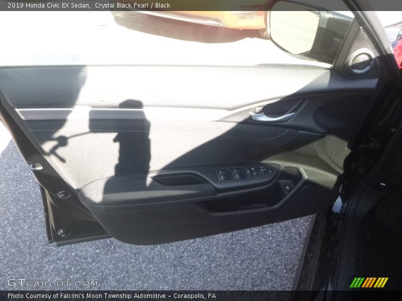 Crystal Black Pearl / Black 2019 Honda Civic EX Sedan