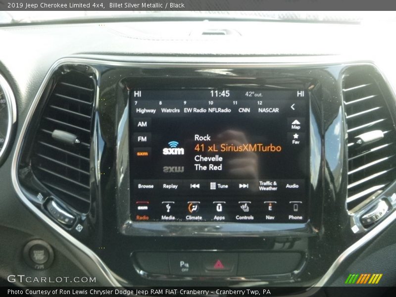 Billet Silver Metallic / Black 2019 Jeep Cherokee Limited 4x4
