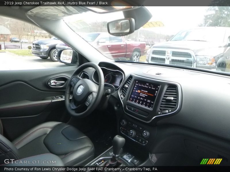 Hydro Blue Pearl / Black 2019 Jeep Cherokee Trailhawk 4x4