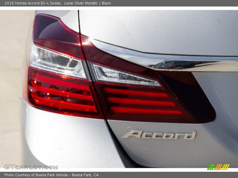 Lunar Silver Metallic / Black 2016 Honda Accord EX-L Sedan