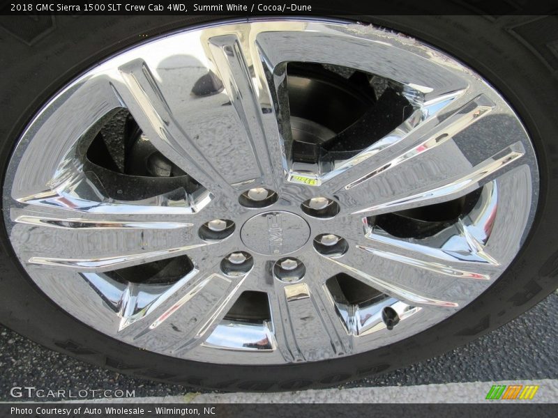 Summit White / Cocoa/­Dune 2018 GMC Sierra 1500 SLT Crew Cab 4WD