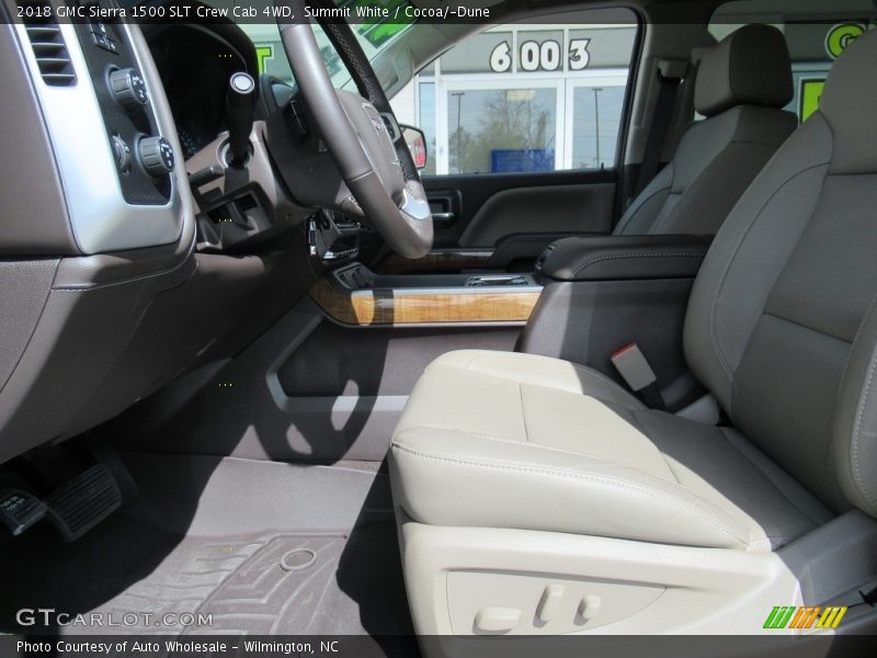 Summit White / Cocoa/­Dune 2018 GMC Sierra 1500 SLT Crew Cab 4WD