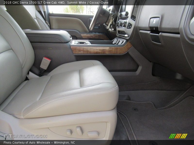 Summit White / Cocoa/­Dune 2018 GMC Sierra 1500 SLT Crew Cab 4WD