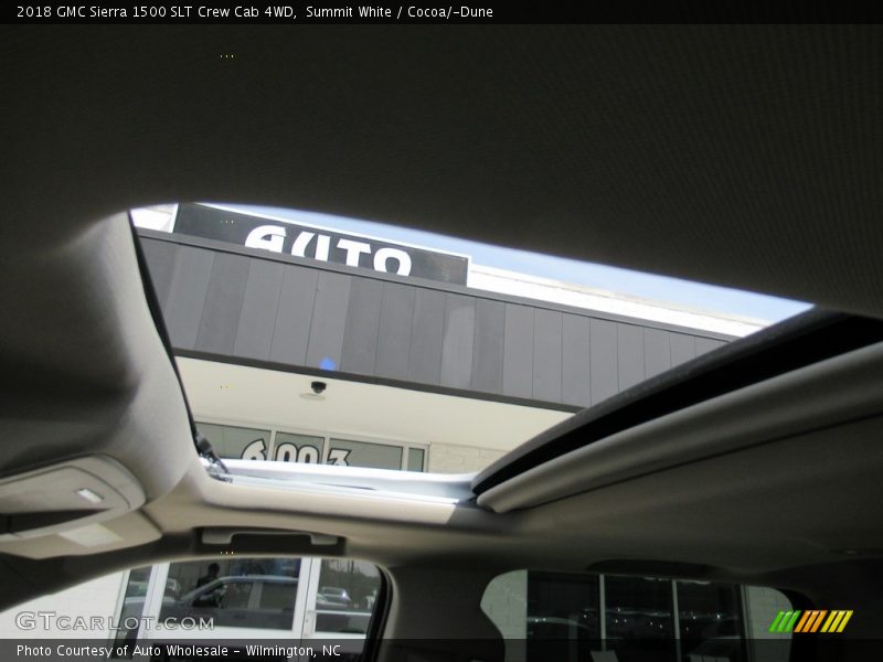 Summit White / Cocoa/­Dune 2018 GMC Sierra 1500 SLT Crew Cab 4WD