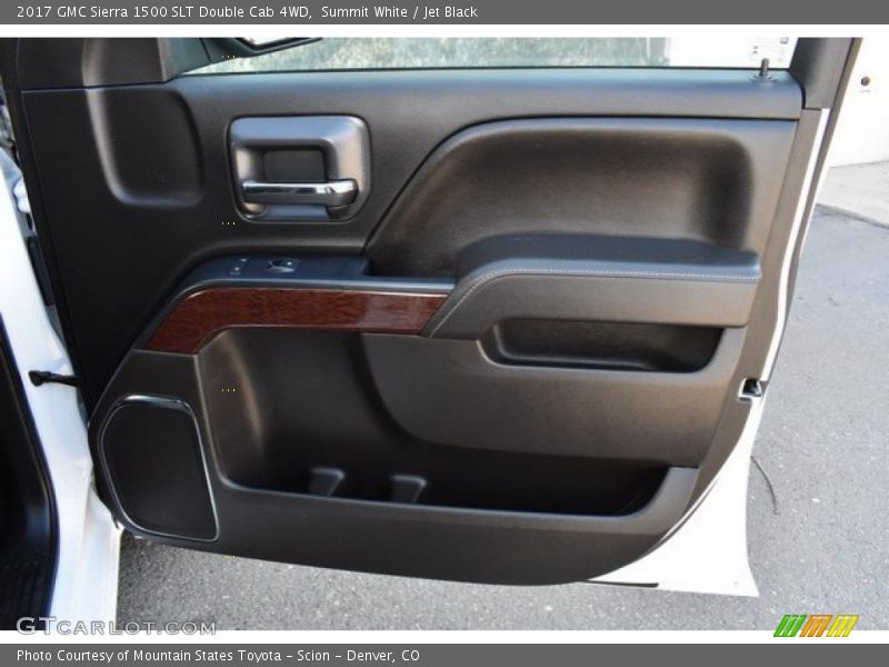 Summit White / Jet Black 2017 GMC Sierra 1500 SLT Double Cab 4WD
