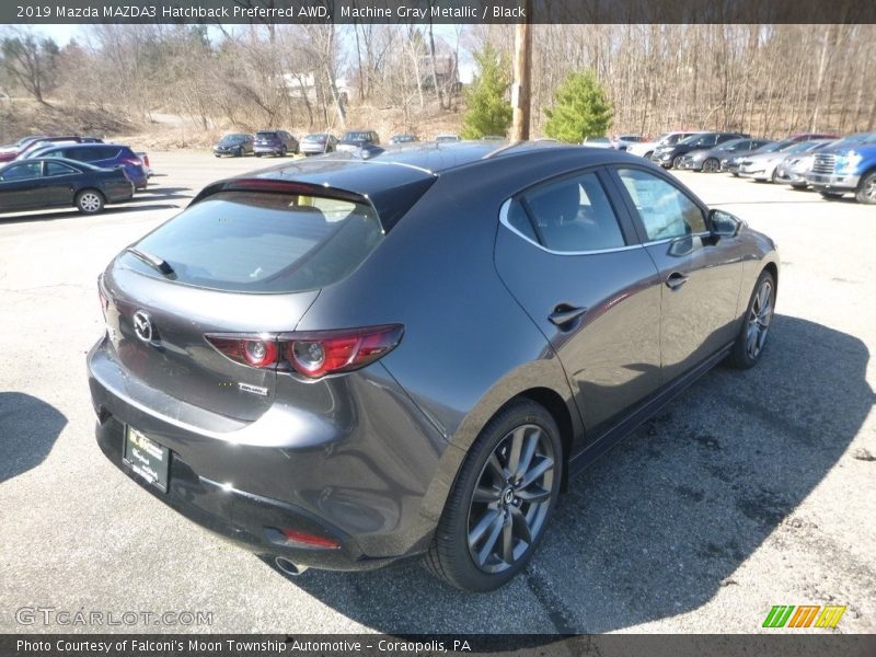 Machine Gray Metallic / Black 2019 Mazda MAZDA3 Hatchback Preferred AWD