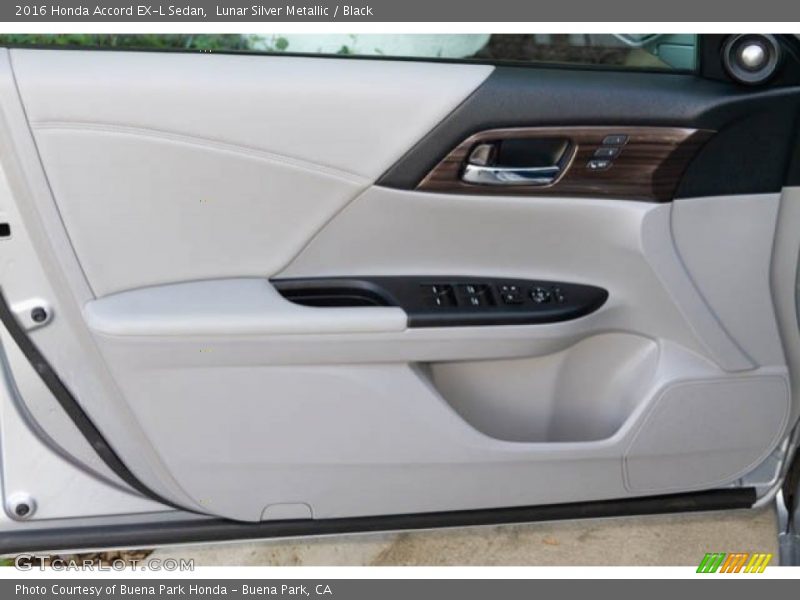 Lunar Silver Metallic / Black 2016 Honda Accord EX-L Sedan