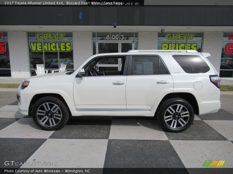 Blizzard Pearl White / Sand Beige 2017 Toyota 4Runner Limited 4x4