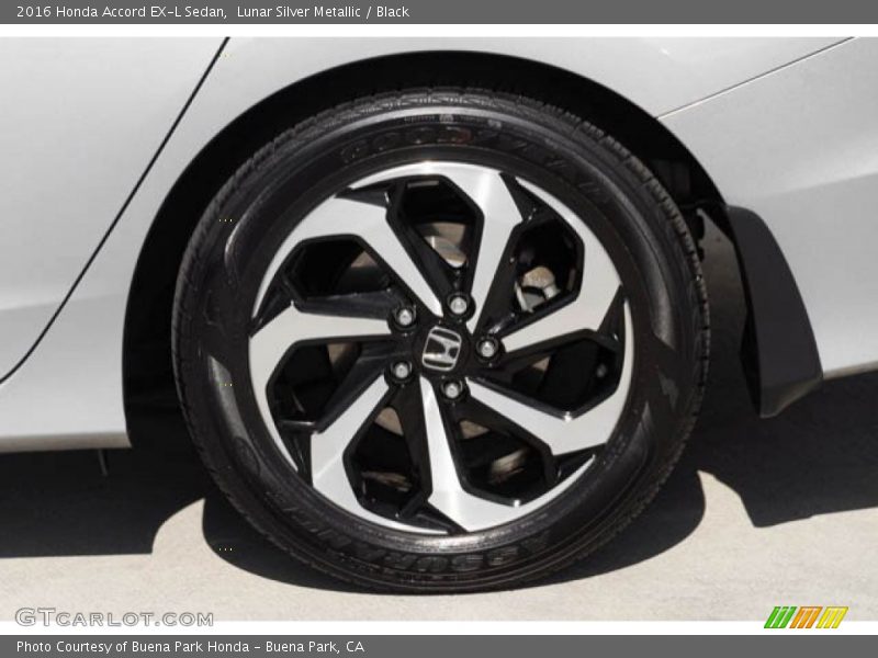 Lunar Silver Metallic / Black 2016 Honda Accord EX-L Sedan