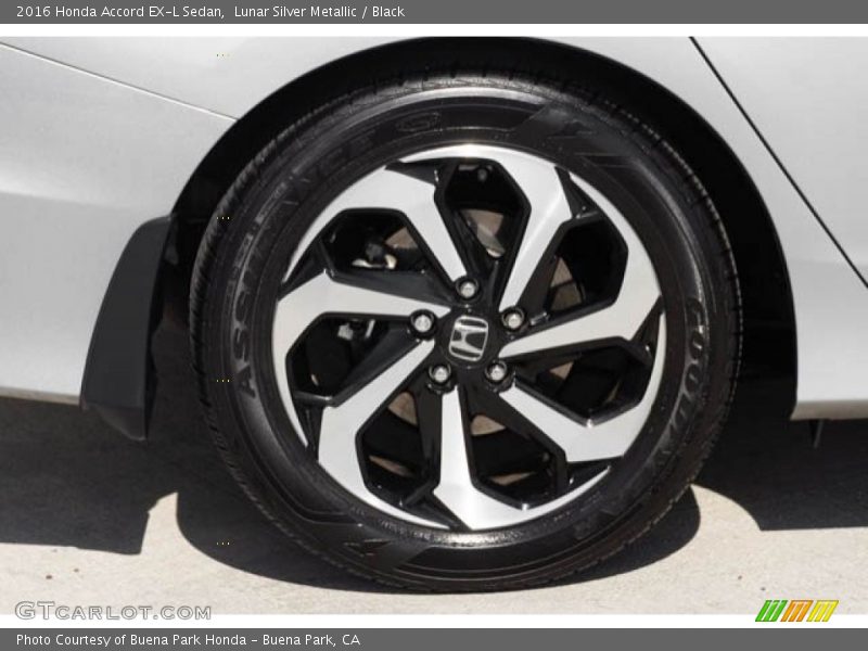 Lunar Silver Metallic / Black 2016 Honda Accord EX-L Sedan