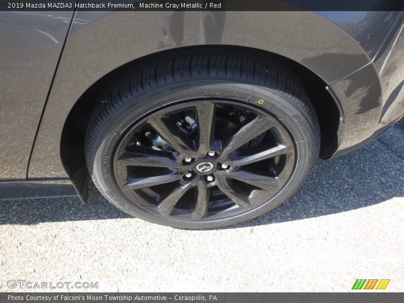 Machine Gray Metallic / Red 2019 Mazda MAZDA3 Hatchback Premium