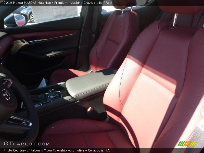 Machine Gray Metallic / Red 2019 Mazda MAZDA3 Hatchback Premium