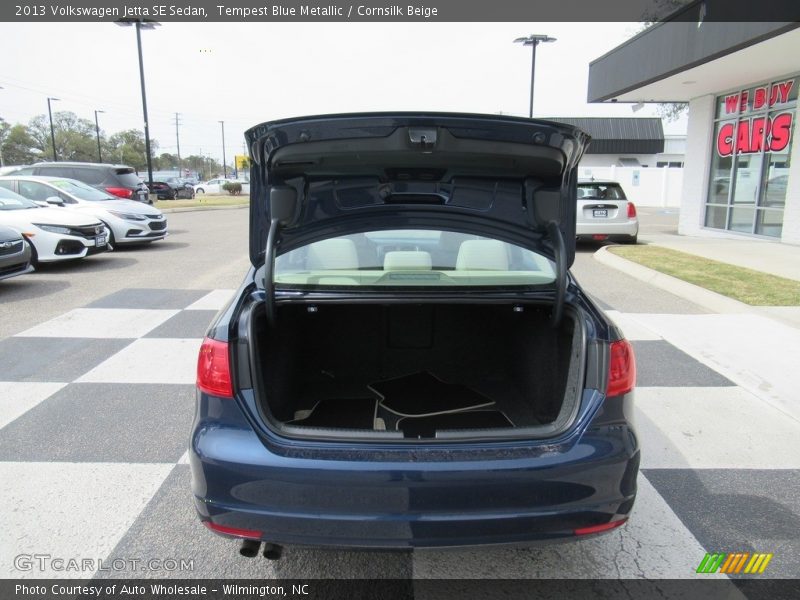 Tempest Blue Metallic / Cornsilk Beige 2013 Volkswagen Jetta SE Sedan