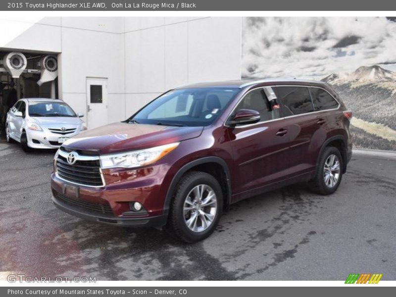 Ooh La La Rouge Mica / Black 2015 Toyota Highlander XLE AWD