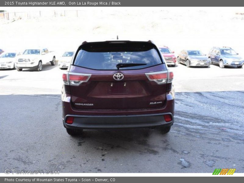 Ooh La La Rouge Mica / Black 2015 Toyota Highlander XLE AWD