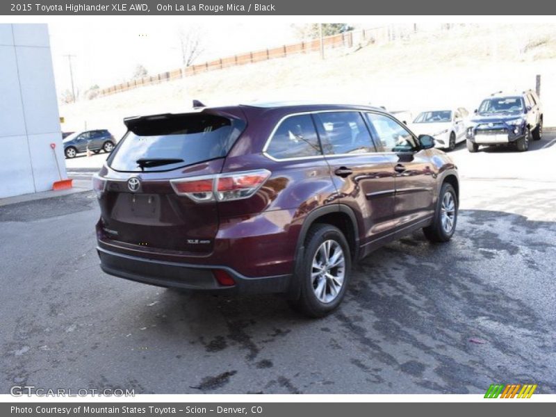 Ooh La La Rouge Mica / Black 2015 Toyota Highlander XLE AWD