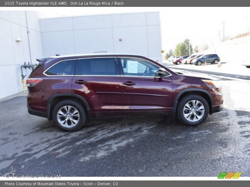 Ooh La La Rouge Mica / Black 2015 Toyota Highlander XLE AWD