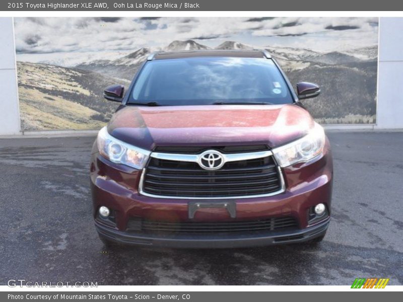 Ooh La La Rouge Mica / Black 2015 Toyota Highlander XLE AWD