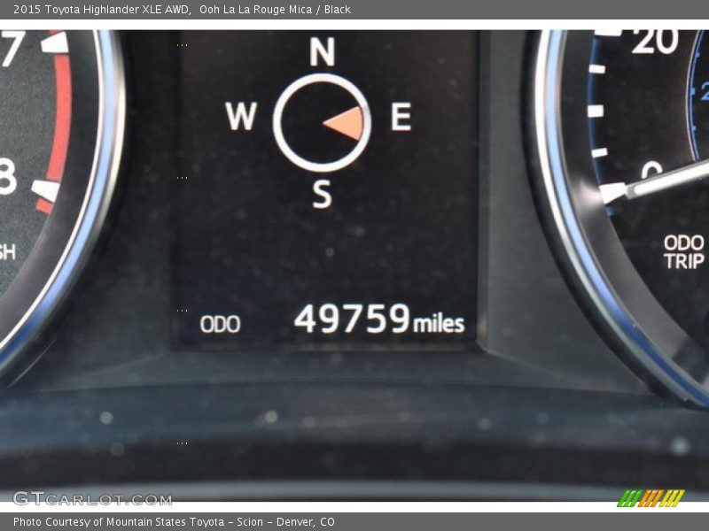 Ooh La La Rouge Mica / Black 2015 Toyota Highlander XLE AWD