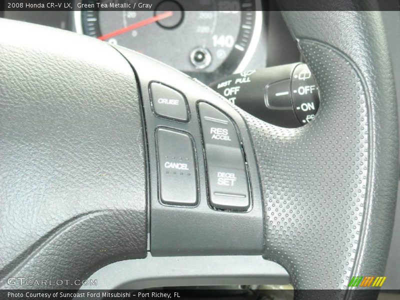 Green Tea Metallic / Gray 2008 Honda CR-V LX