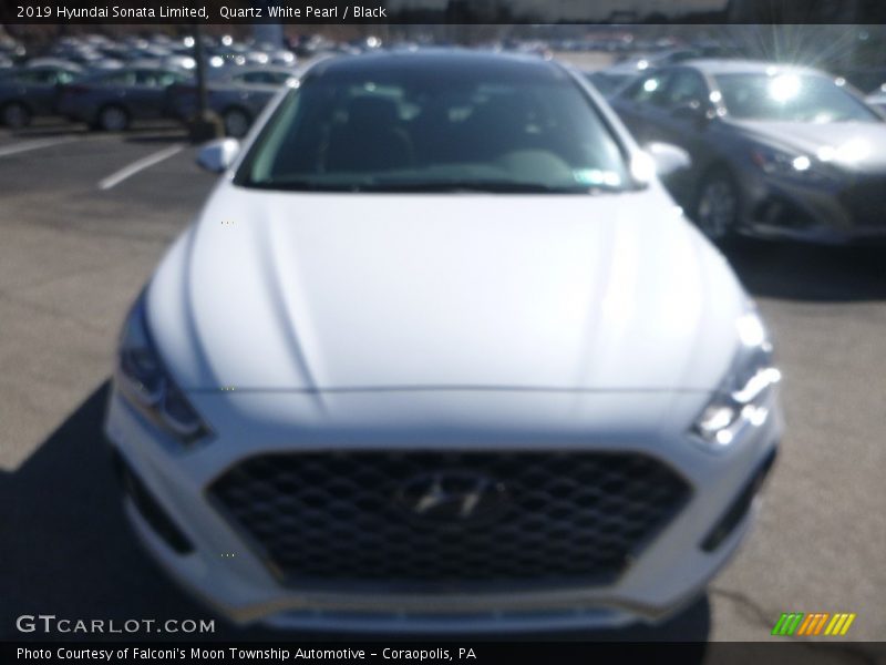 Quartz White Pearl / Black 2019 Hyundai Sonata Limited