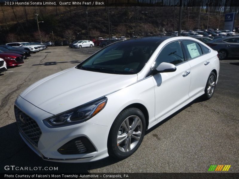Quartz White Pearl / Black 2019 Hyundai Sonata Limited