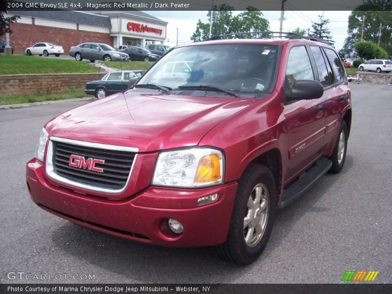 Magnetic Red Metallic / Dark Pewter 2004 GMC Envoy SLE 4x4