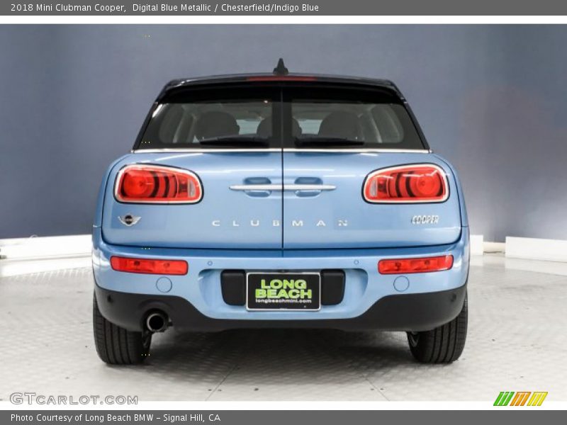 Digital Blue Metallic / Chesterfield/Indigo Blue 2018 Mini Clubman Cooper