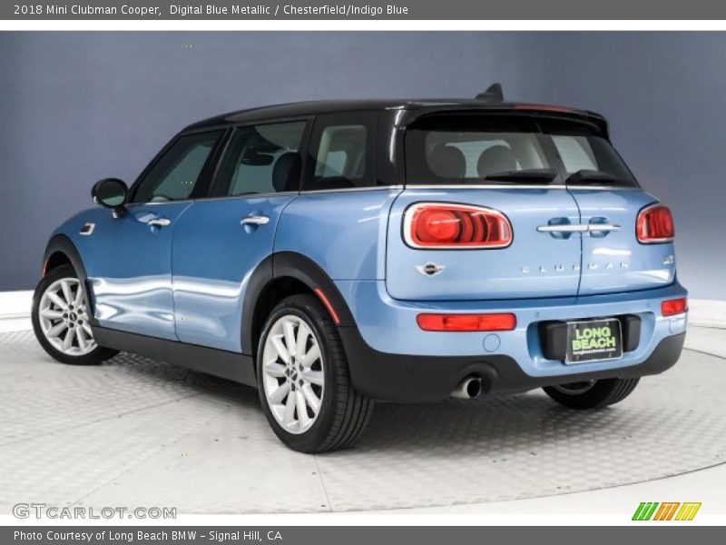 Digital Blue Metallic / Chesterfield/Indigo Blue 2018 Mini Clubman Cooper