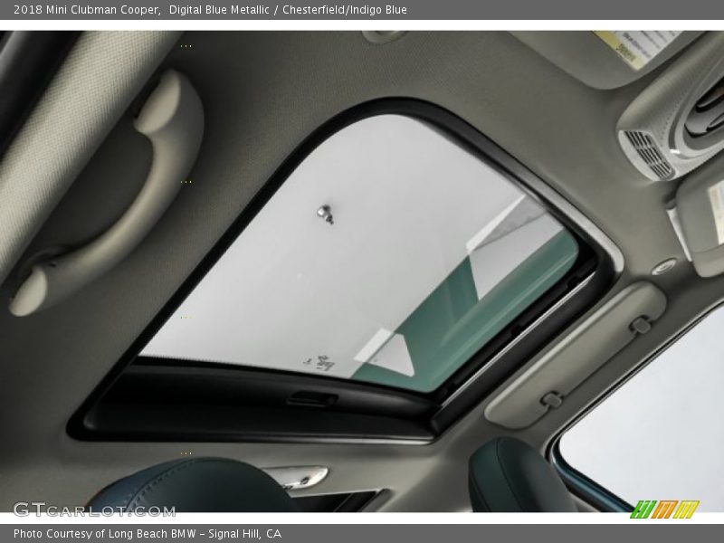 Digital Blue Metallic / Chesterfield/Indigo Blue 2018 Mini Clubman Cooper