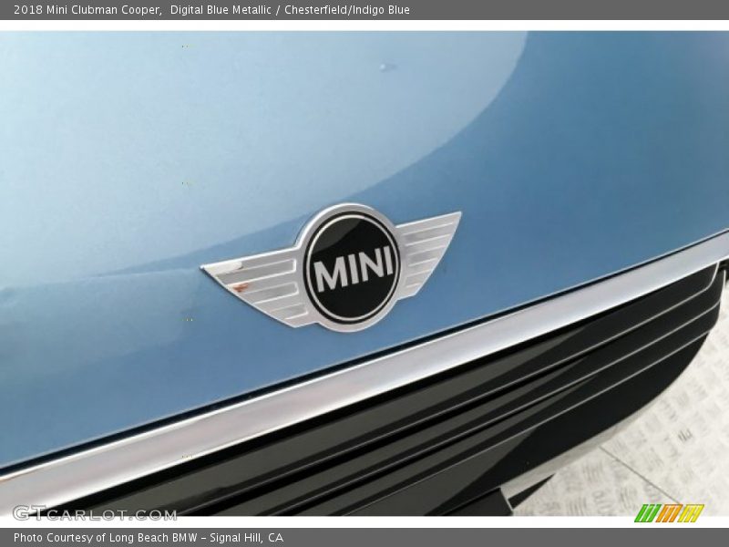 Digital Blue Metallic / Chesterfield/Indigo Blue 2018 Mini Clubman Cooper