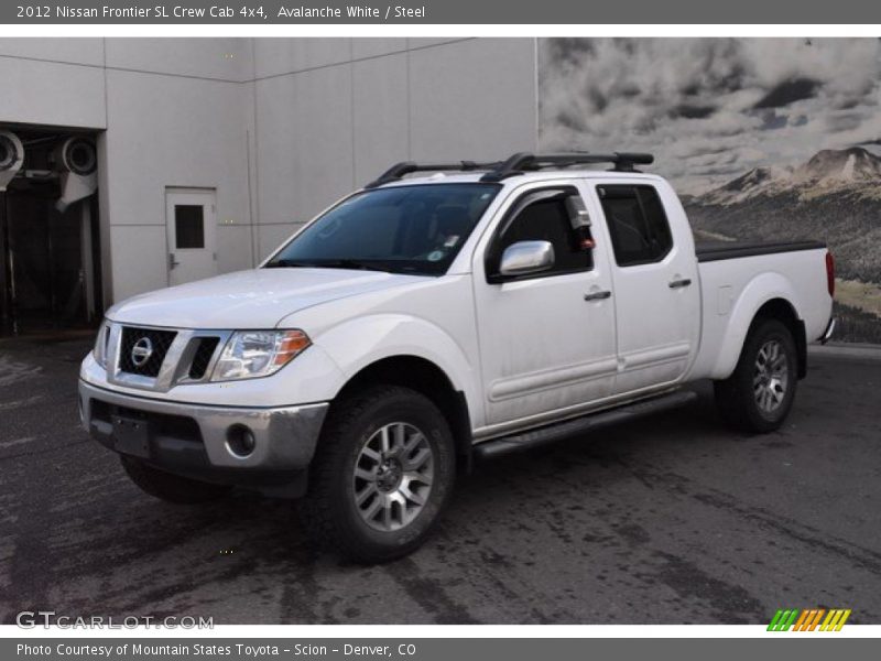 Avalanche White / Steel 2012 Nissan Frontier SL Crew Cab 4x4