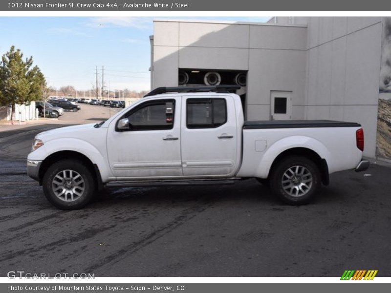 Avalanche White / Steel 2012 Nissan Frontier SL Crew Cab 4x4