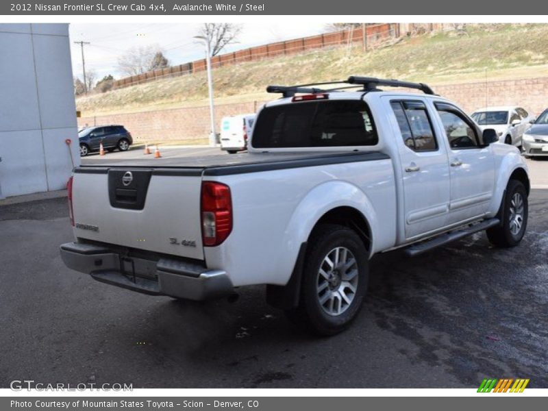 Avalanche White / Steel 2012 Nissan Frontier SL Crew Cab 4x4