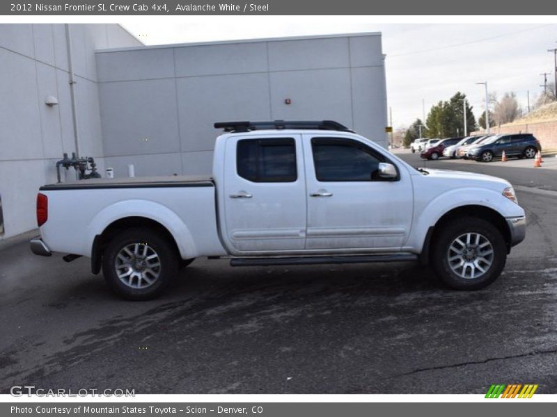 Avalanche White / Steel 2012 Nissan Frontier SL Crew Cab 4x4